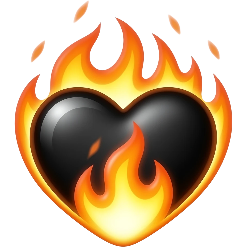 🖤+🔥 emoji