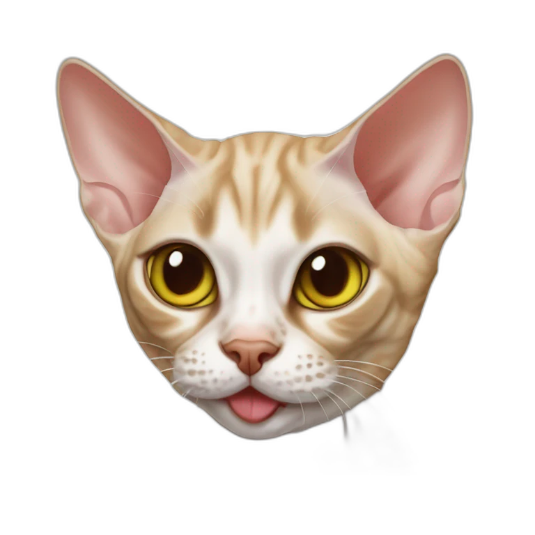 Devon rex drink coca emoji