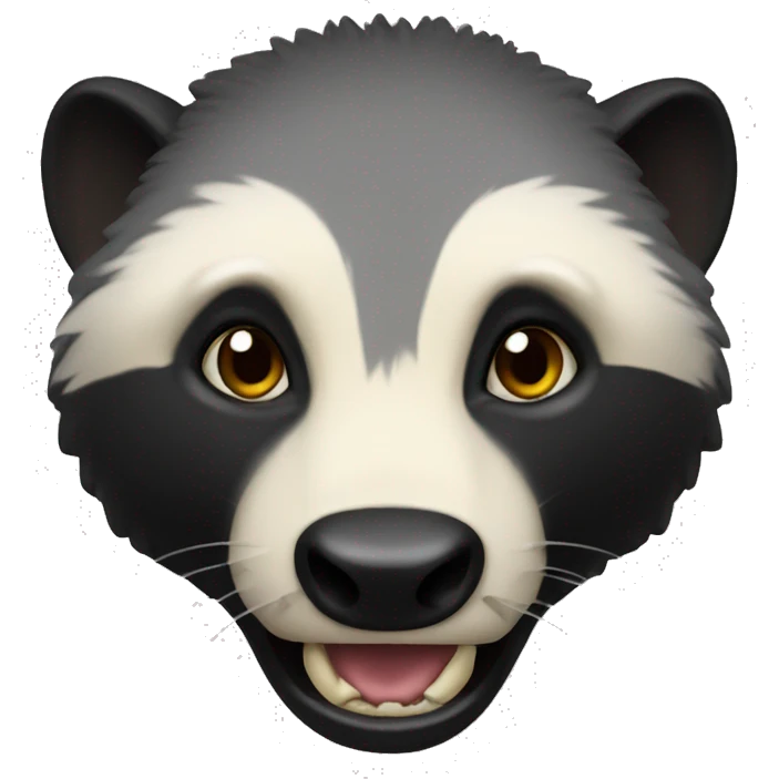 fierce honey badger head emoji