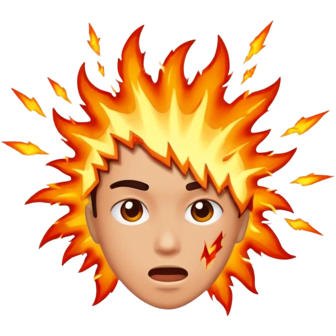 Person exploding  emoji