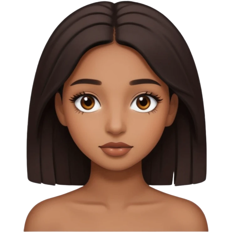 Brown girl aesthetic emoji