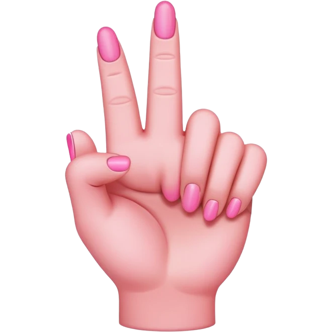 Pink middle finger  emoji