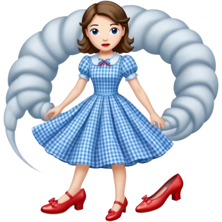 dorothy in tornado emoji