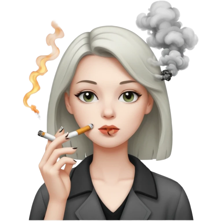 Smoking girl  emoji