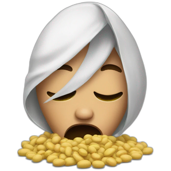 crying beans emoji
