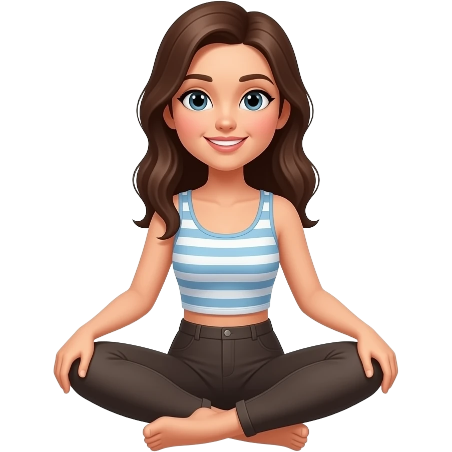 Woman with spredit legs emoji
