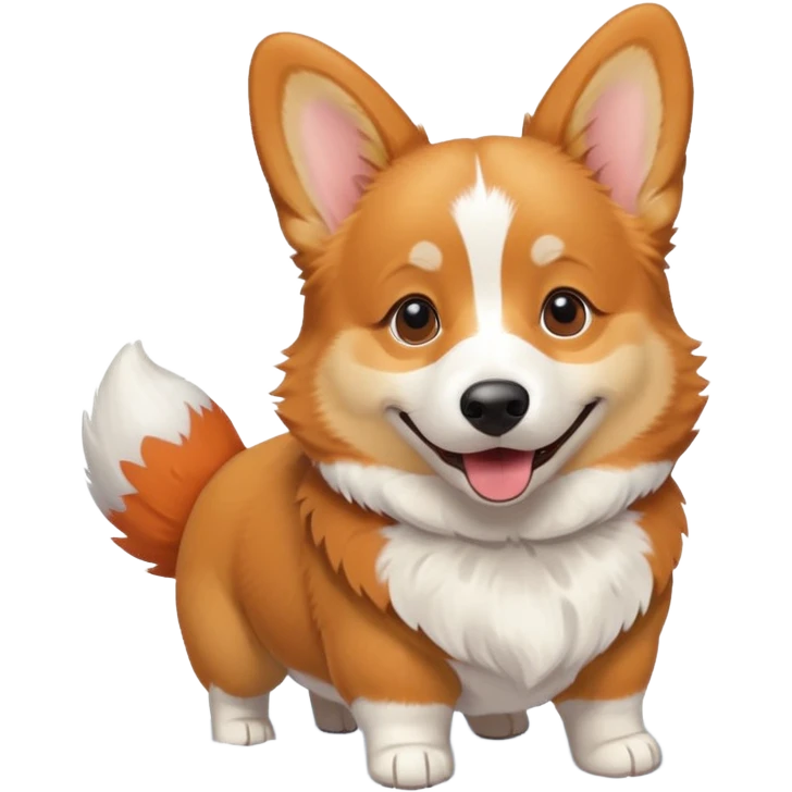 corgi in snow emoji