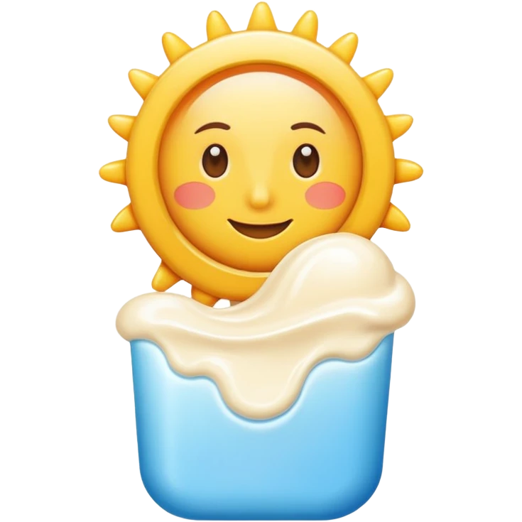 Suncream emoji