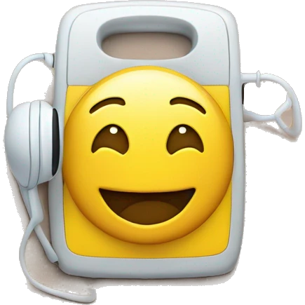 Smiley téléphone qui fais la moue emoji