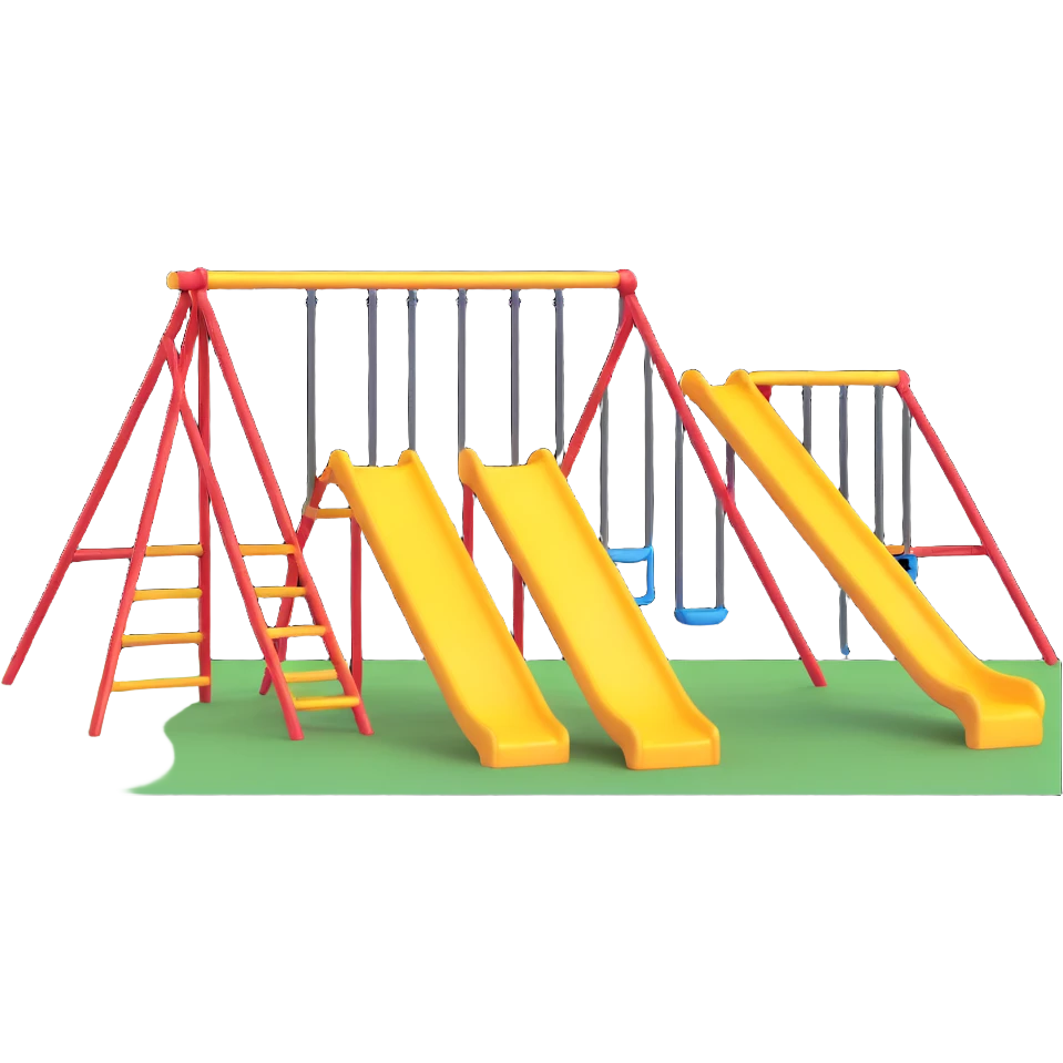 playground with slide and swing set emoji