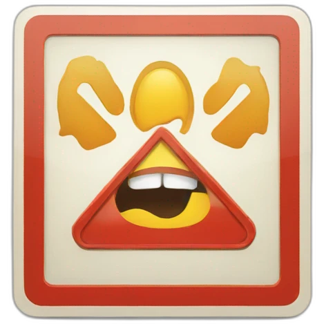Attention warning sign emoji