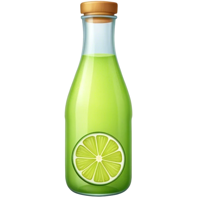 Lime juice bottled emoji