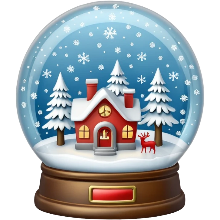 vintage snow globe emoji