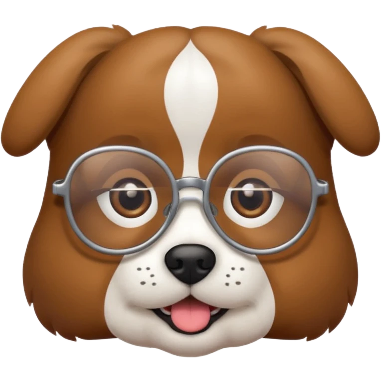 perro con lentes  emoji