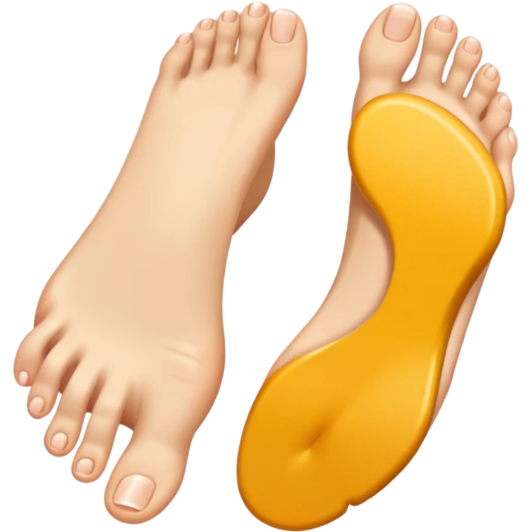 Sole feet with no toenails  emoji