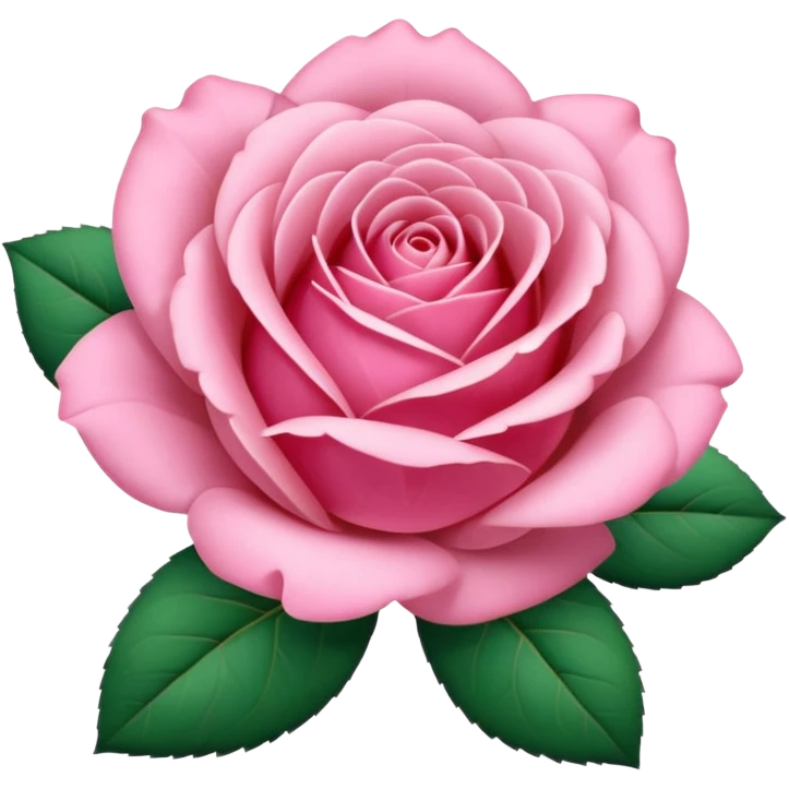 Coquette pink rose emoji