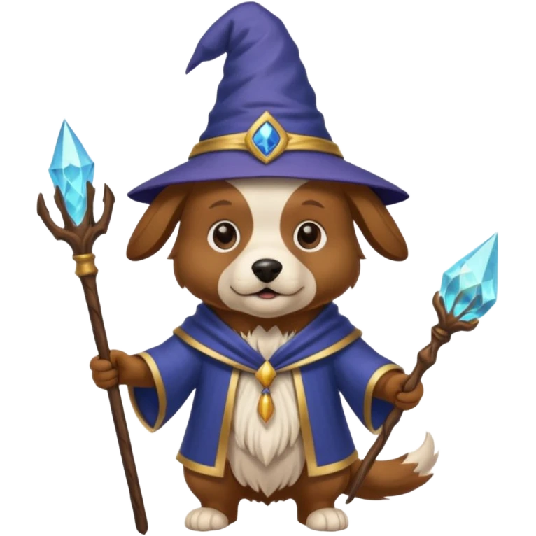 Dog wizard emoji