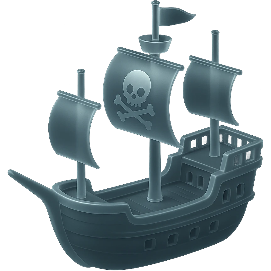 pirate ship emoji