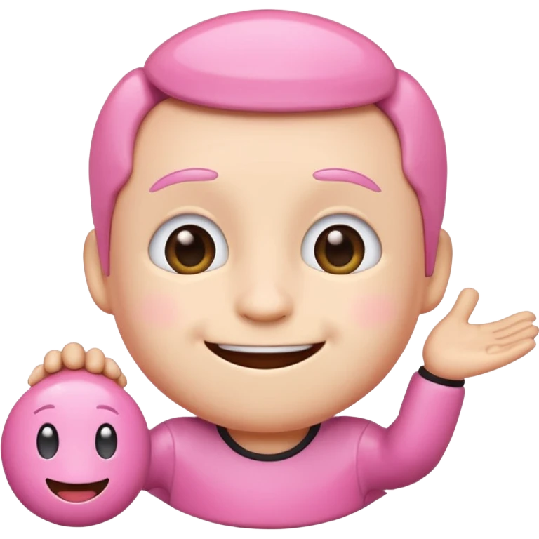 Mini emojis of pink stanley emoji