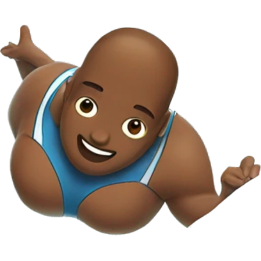 belly flop into swimming pool emoji