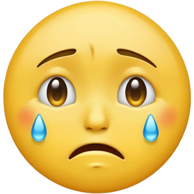crying face emoji, expressive and clear emoji