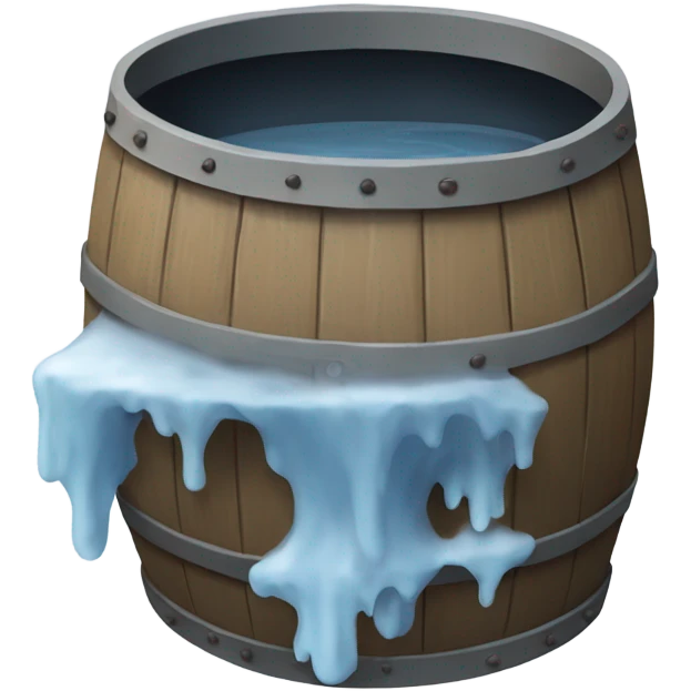 Cold plunge barrell emoji