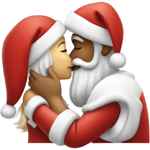 Kissing Santa  emoji