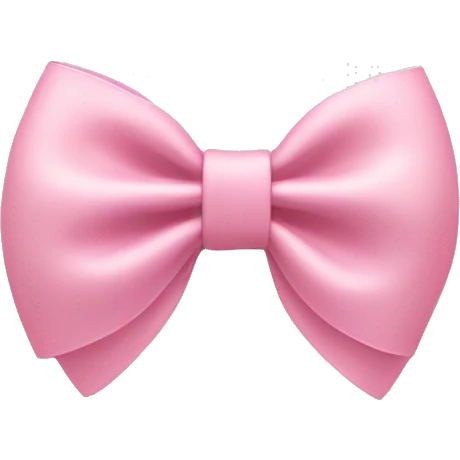 light pink bow on light pink bow emoji