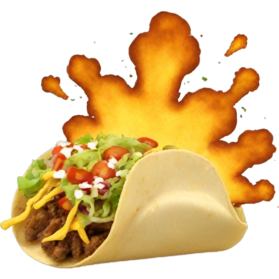 Tacos exploding  emoji