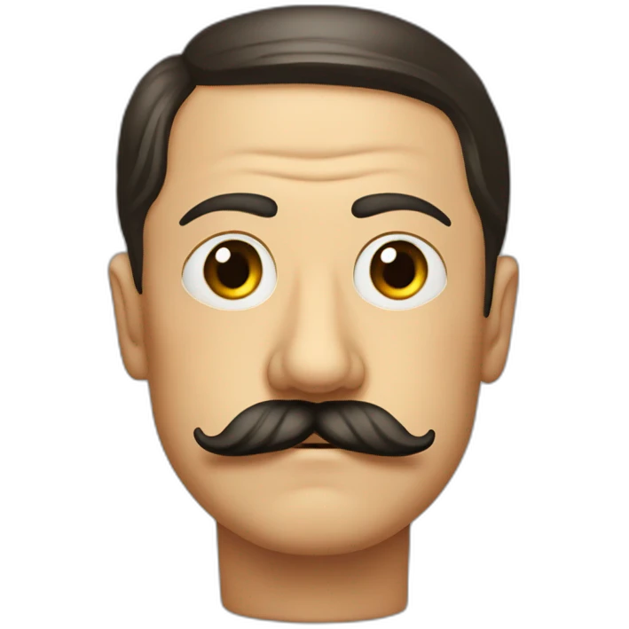 Hitler et sa moustache emoji