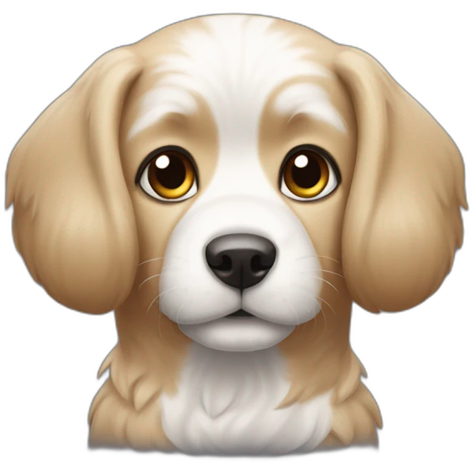 Chien sur chat emoji