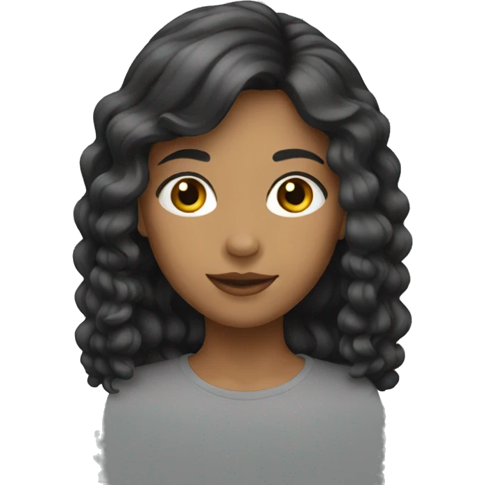 femme cheveux long emoji