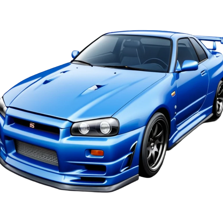 car Nissan Skyline GT-R R34 1999 like in the movie Fast and Furious  emoji