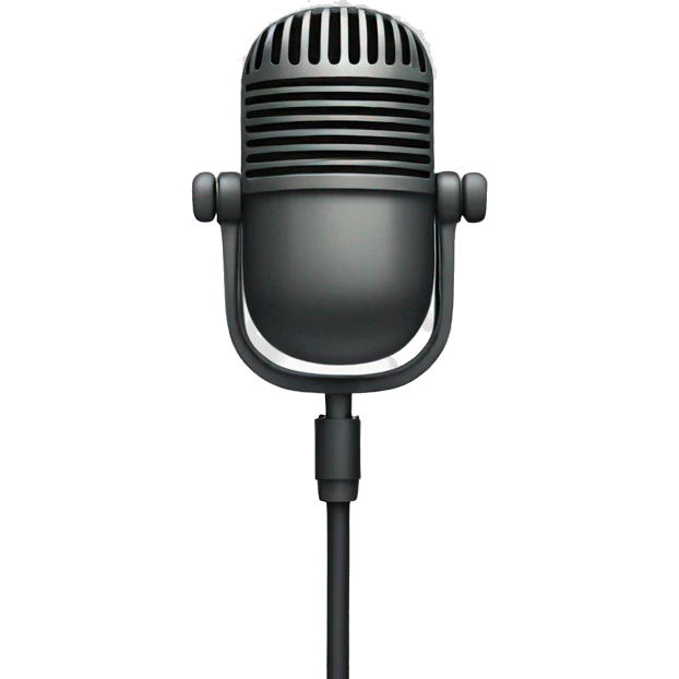 sad microphone emoji