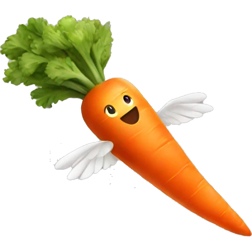 flying carrot emoji