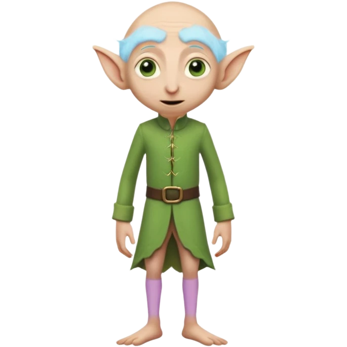 Dobby standing up without hair emoji