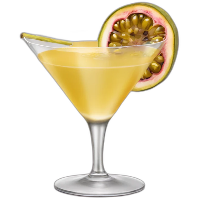 Martini passion fruit cocktail emoji