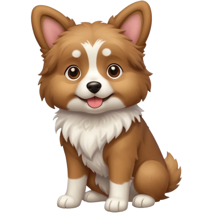 Cute dog full body with legs and all emoji