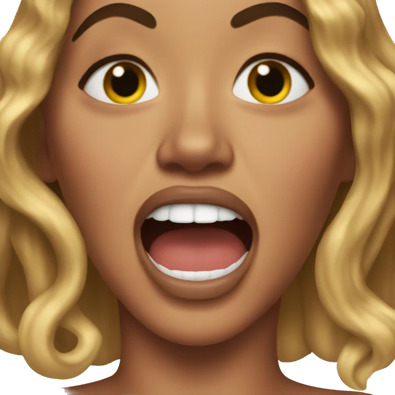 beyoncé crying and screaming  emoji