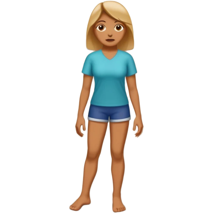 A women standing with her fot and big toe pressed against a wall, for rehab purposes emoji