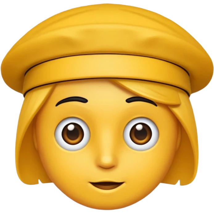 şapka takan ördek emoji