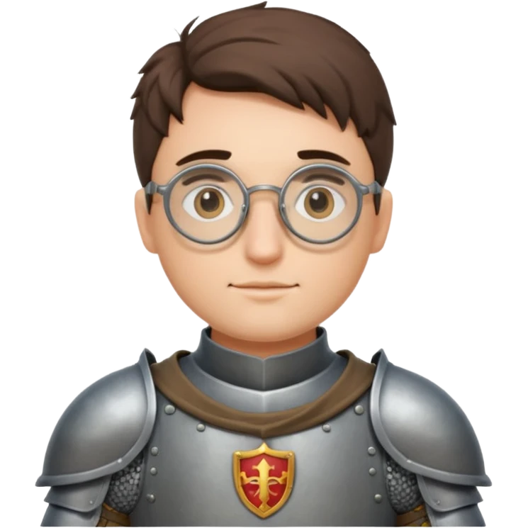 Knights with Glasses: Knight in armor with round glasses
















 emoji