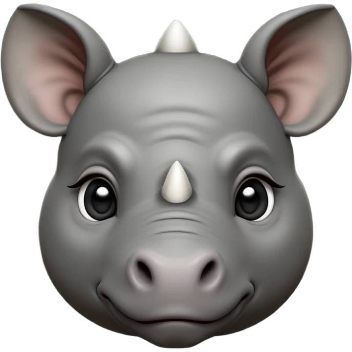 cinematic-noble-baby-rhinoceros-portrait-emoji,slate-grey-hide--poised-and-regal,-with-a-massive,-powerful-build-and-a-thick,-deep-set-soulful-piercing-eyes,-simplified-yet-sharp-and-sophisticated-features,-highly-detailed,-large-black-eyes, zoomed out showing shoulders emoji