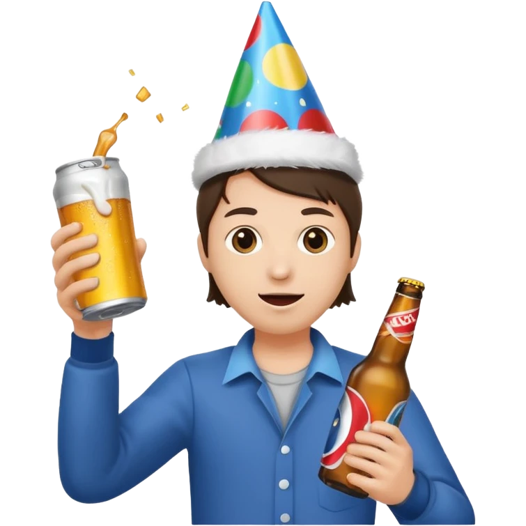 throwing one beer can at party emoji