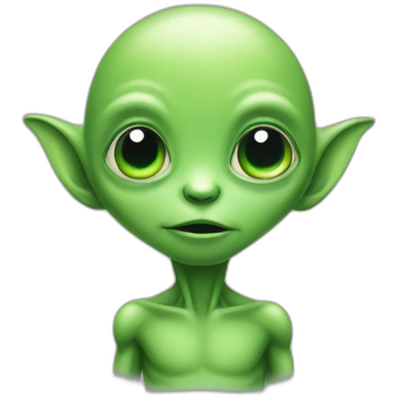 little green alien emoji