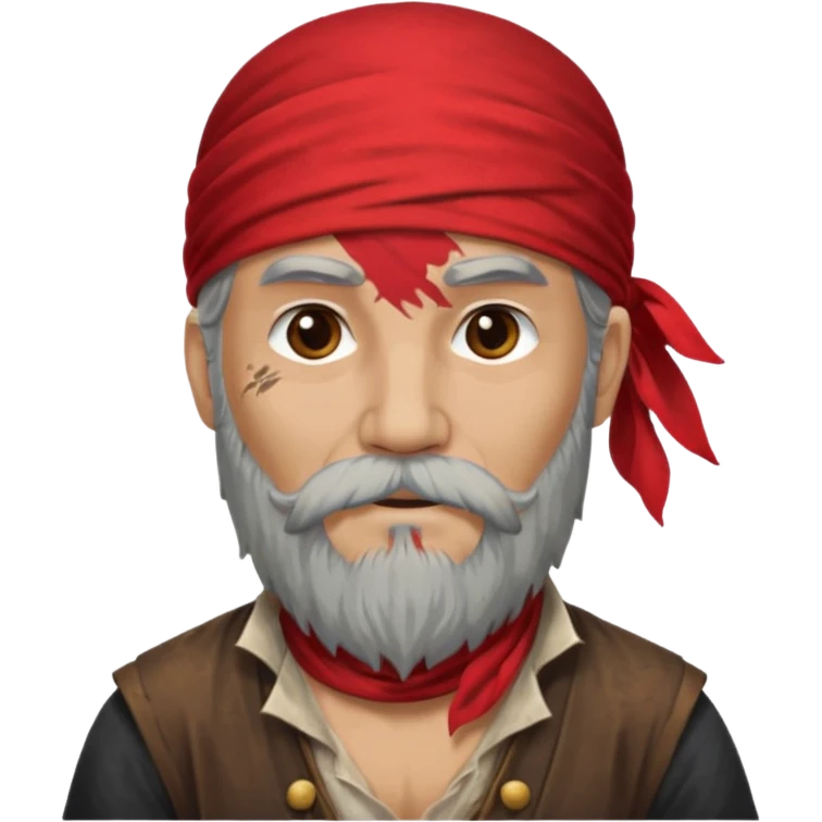 Pirate with very Long Beard. emoji