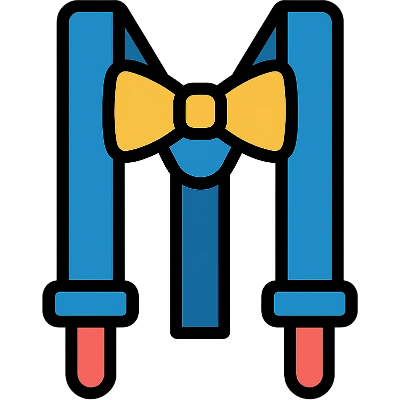 funny suspenders icon emoji