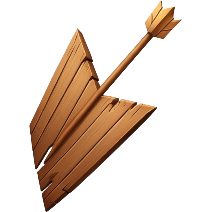 one arrow element looking down emoji