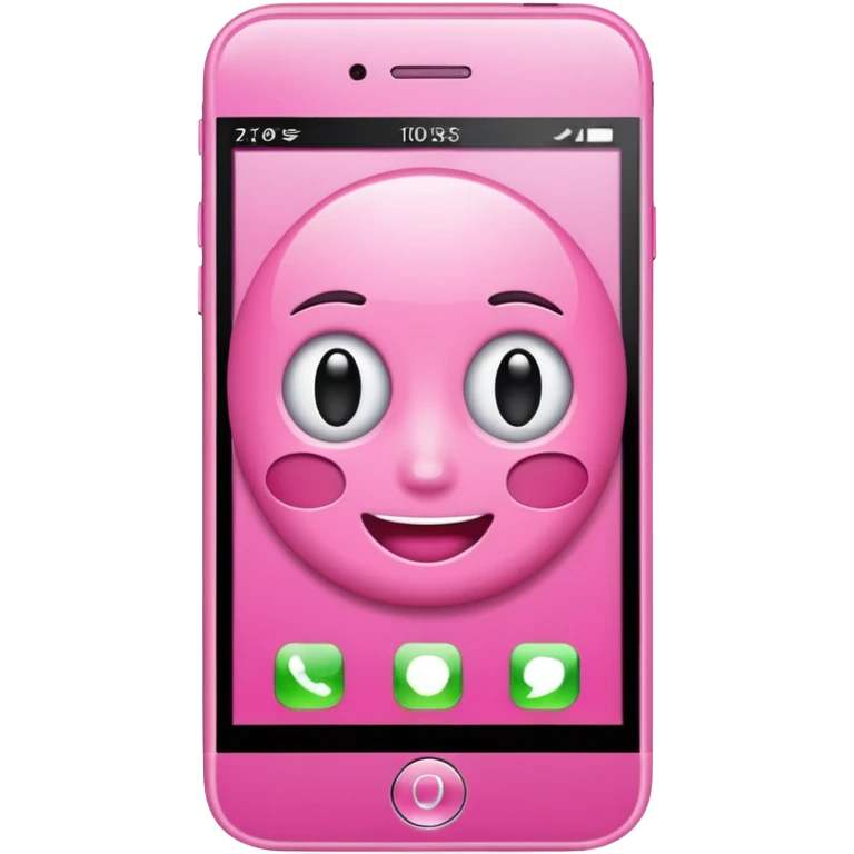pink cell phone emoji