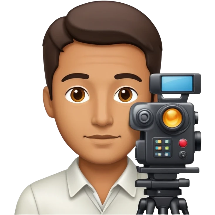 A film producer, male, professional. emoji